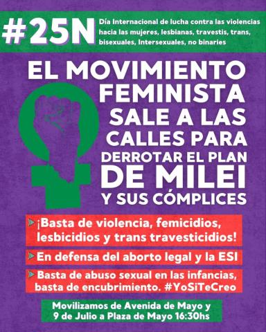 #25N: reagrupar la lucha de mujeres y diversidades